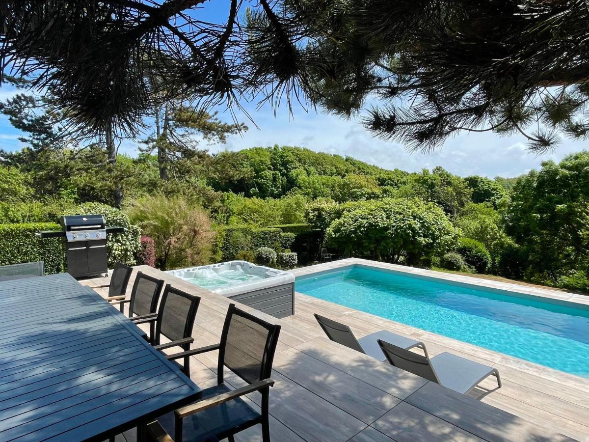 Superbe Maison Avec Piscine Et Jacuzzi Dans Les Dunes Амблете Екстериор снимка